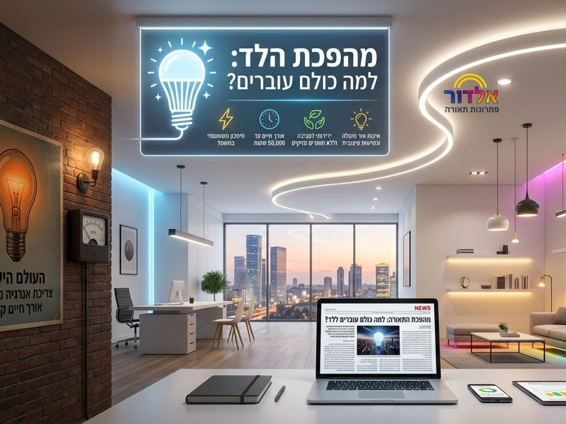 למה כולם עוברים לתאורת לד?