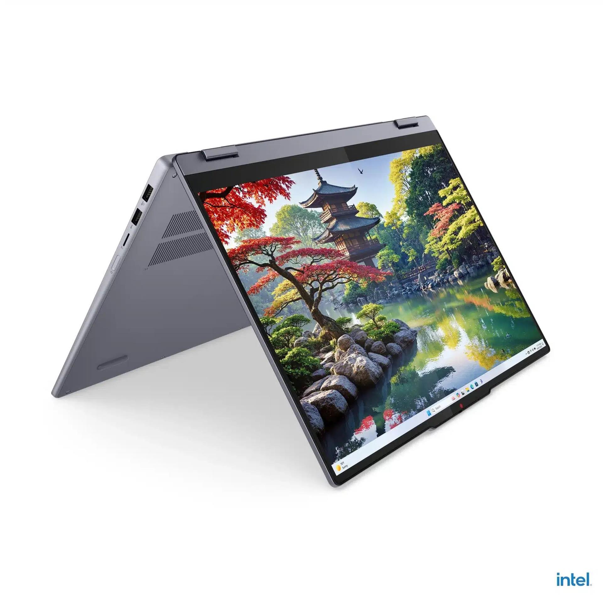 Lenovo IdeaPad 5 2-in-1 16IAL10 Luna Grey - tent mode