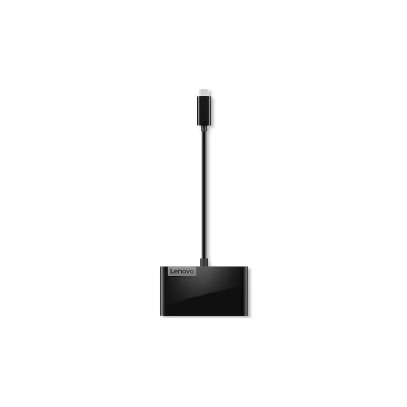 Lenovo Select 4-Port USB-C Hub מבט צד