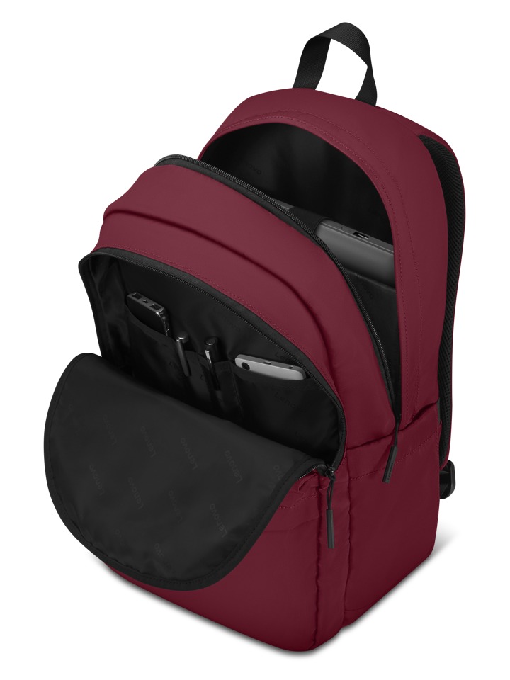 Lenovo 16-inch Commuter Backpack B10 Burgundy מבט נוסף