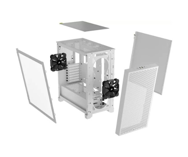 מארז Corsair 3000D AIRFLOW Mid Tower CASE White