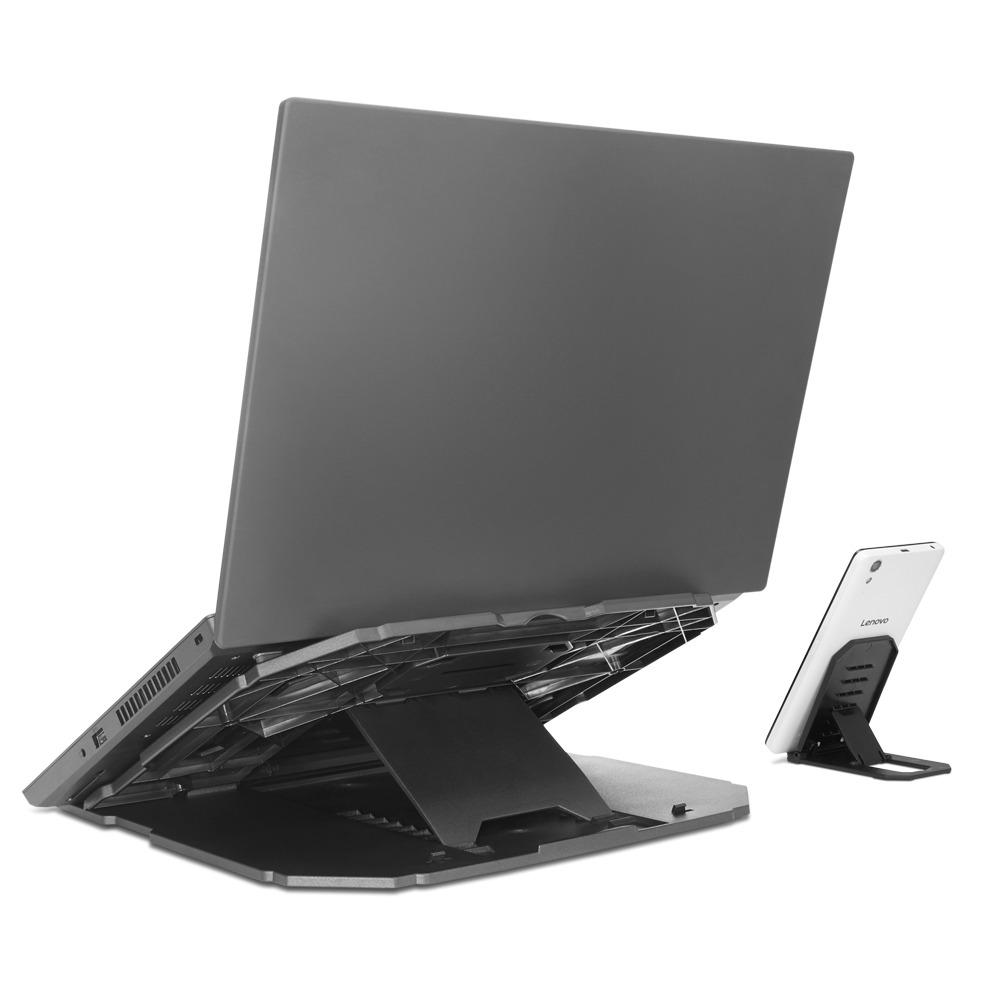 סטנד Lenovo 2-in-1 למחשב נייד עם מעמד לטלפון