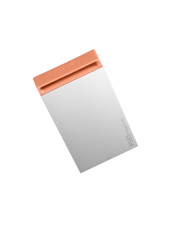 Lenovo PS6S Portable SSD 512GB Cool Grey מבט צד