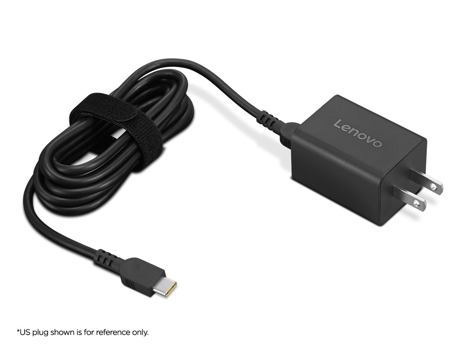 Lenovo GaN Nano 65W USB-C Adapter מבט צד