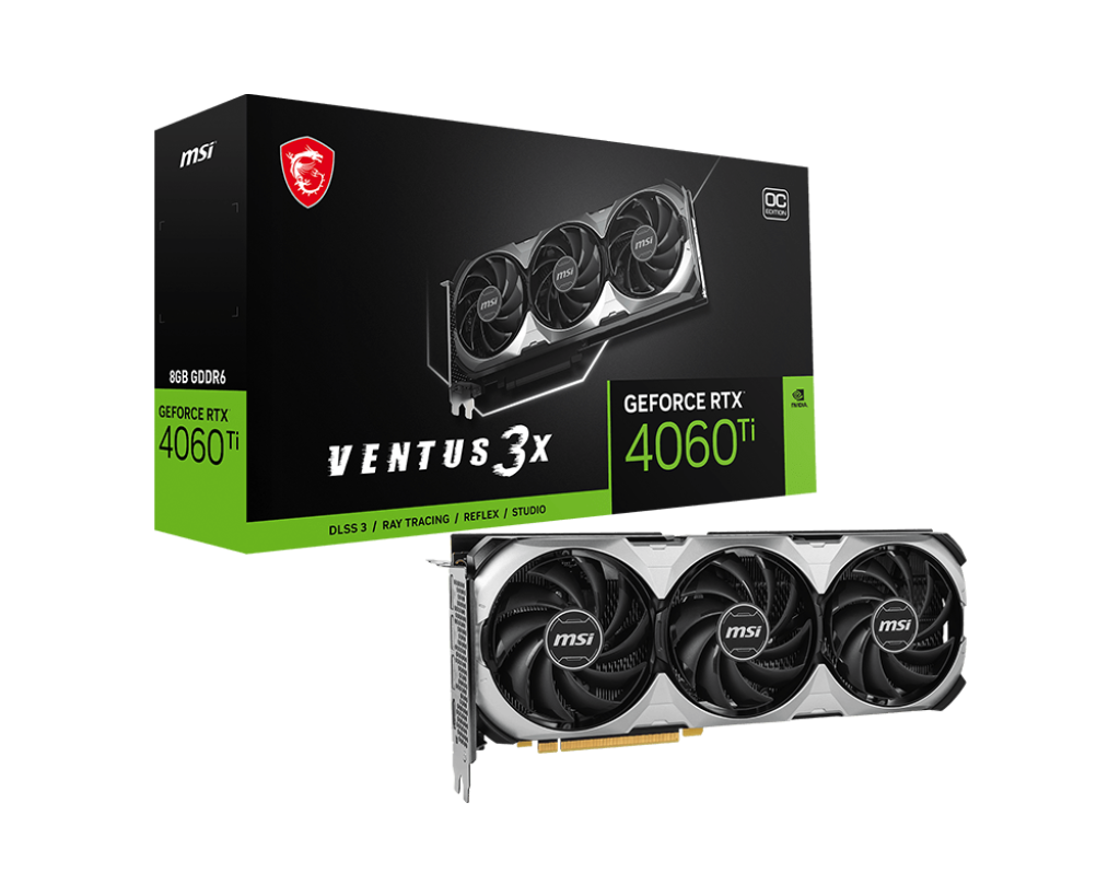 כרטיס מסך MSI GeForce RTX™ 4060 Ti VENTUS 3X 8G OC