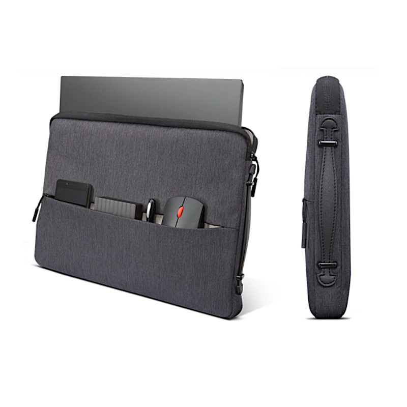 Lenovo 15.6-inch Laptop Urban Sleeve Case Grey מבט נוסף