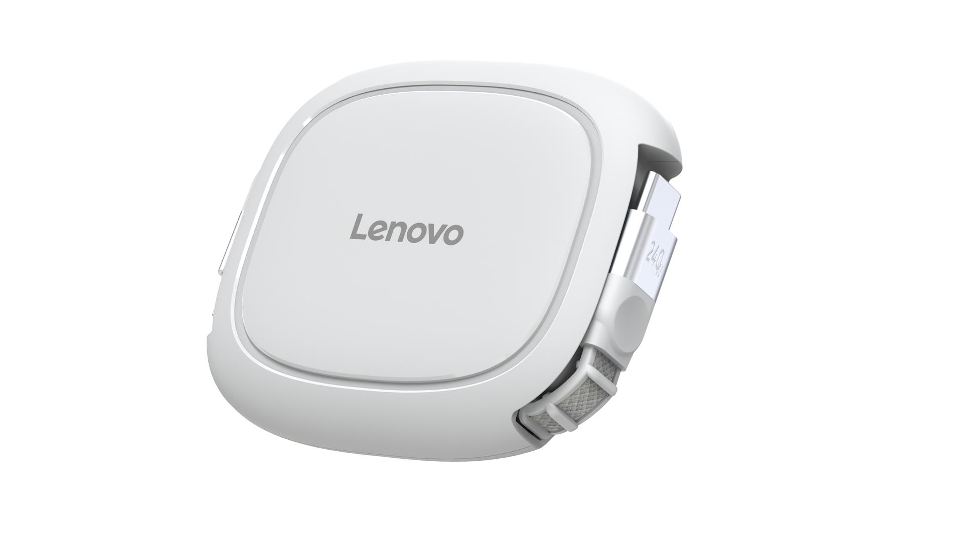 כבל USB-C- Lenovo 240W USB-C Retractable Cable White