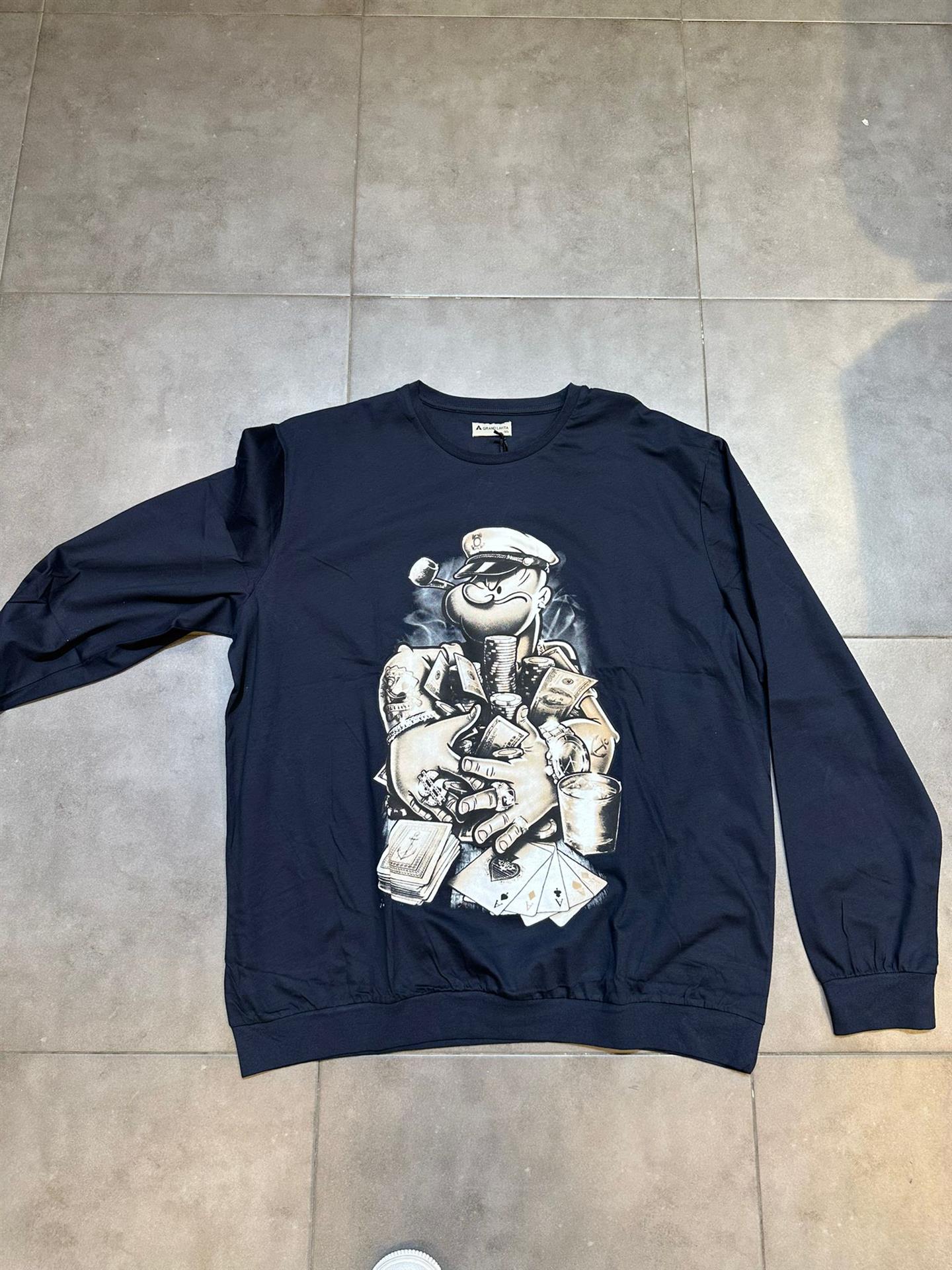 סווטשירט מטריקו כחול נייבי