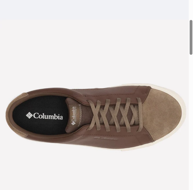 נעלי סניקרס של קולומביה במראה אורבני קלאסי, המשלבות בין עור איכותי לחומרים סינתטיים למראה נקי ואלגנטי  צבע שחור מידה 45