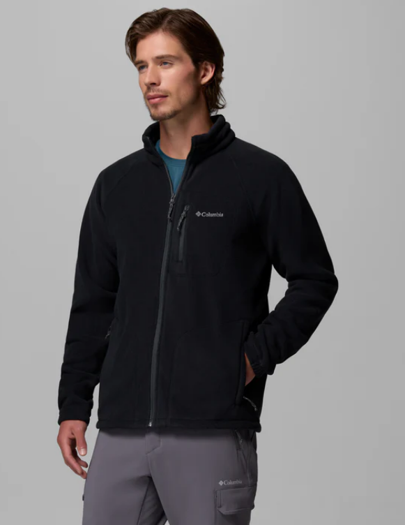 מעיל פליס  COLUMBIA לגברים - Fast Trek Full Zip צבע שחור