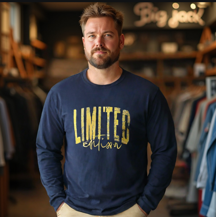 חולצת טריקו ניקי כותנה לייקרה כחול נייבי