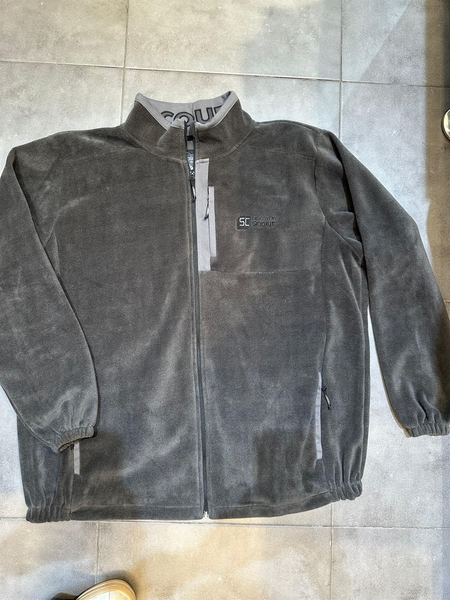 עליונית קרדיגן מפליז אפור כהה 