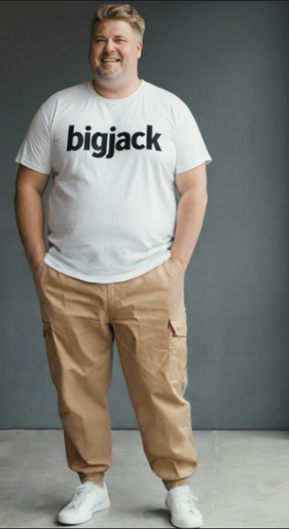 מכנס קרגו /ג'וגר דגמ"ח חצי גומי עם רוכסן בצבע בג'