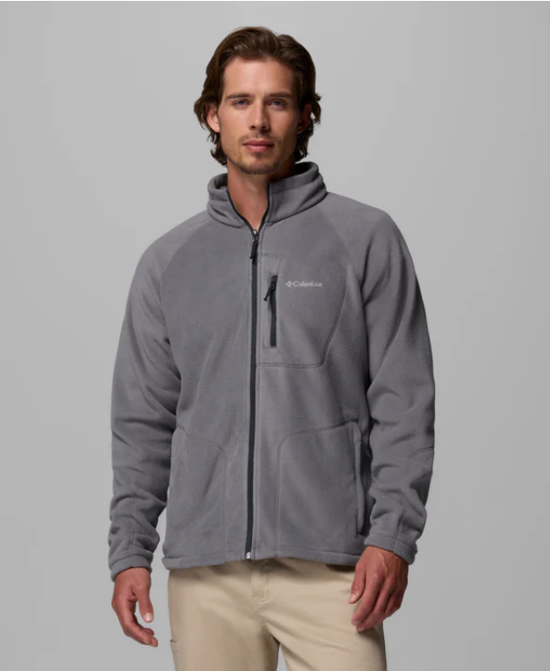 מעיל פליס  COLUMBIA לגברים - Fast Trek Full Zip צבע אפור