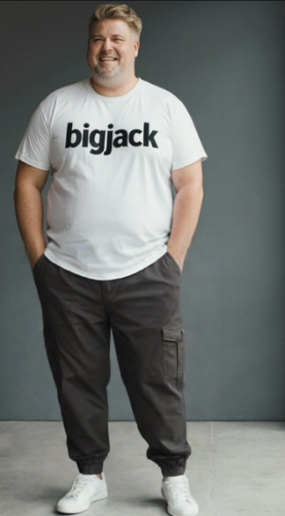 מכנס קרגו /ג'וגר דגמ"ח עם גומי צבע שחור