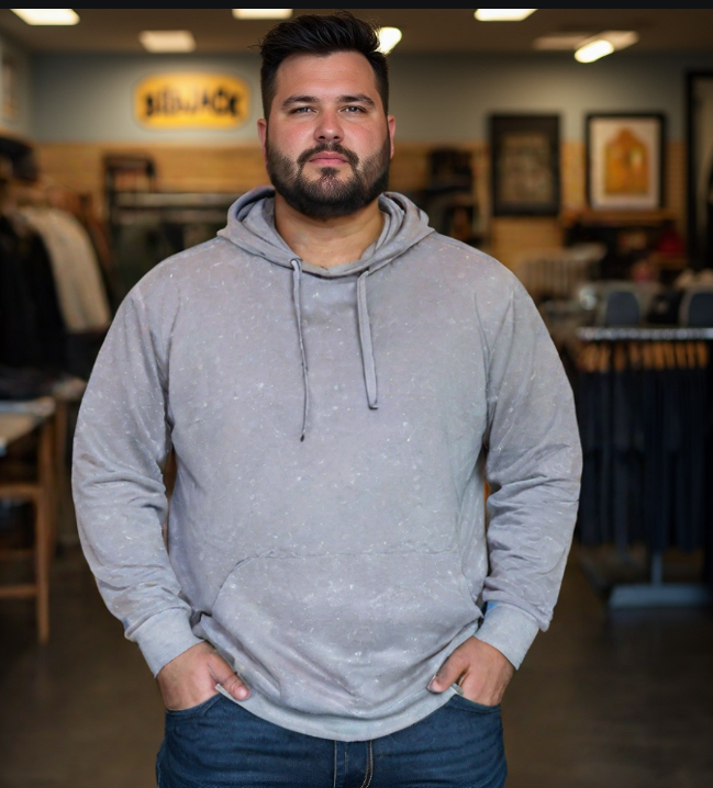 קפוצ'ון דק הודיס בד  מיוחד סטון וואש צבע כחול