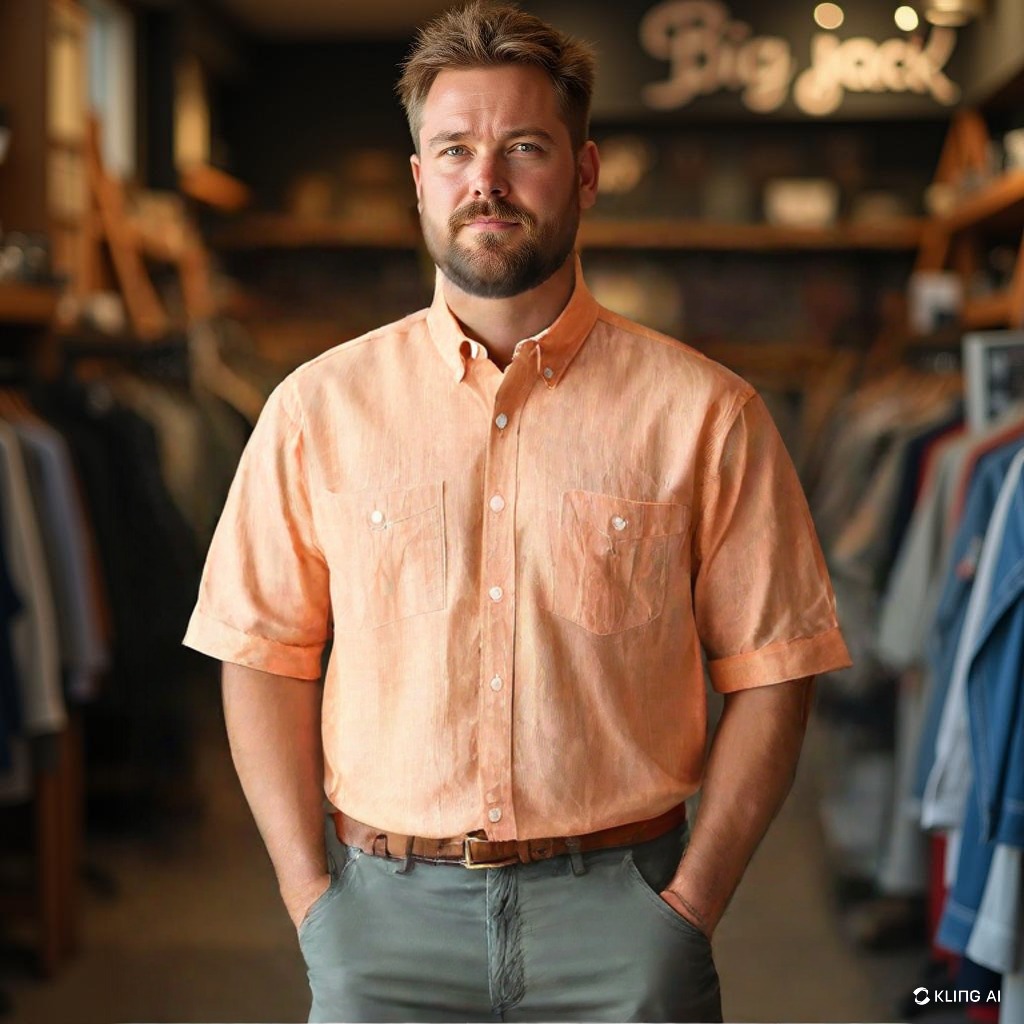 חולצה מכופתרת שרוול קצר 