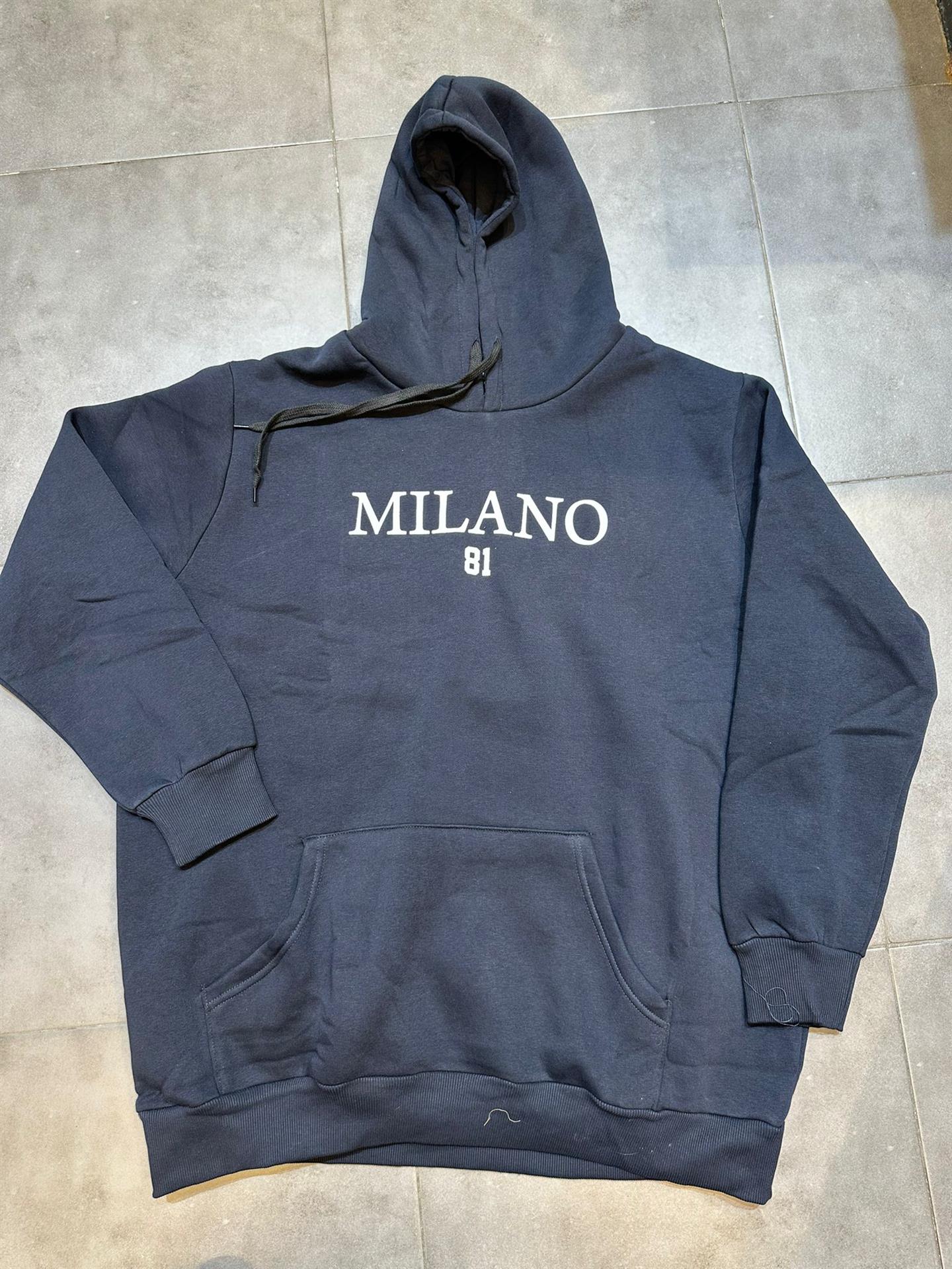 קפוצ'ון  הודיס פוטר עבה עם הדפס כחול כהה