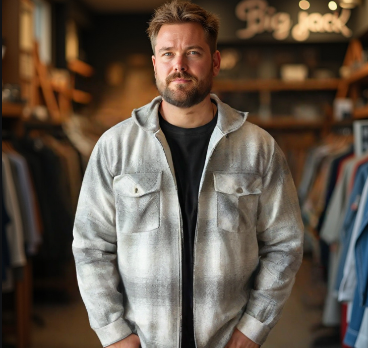 עליונית עם קפוצ'ון משובצת שחור /לבן