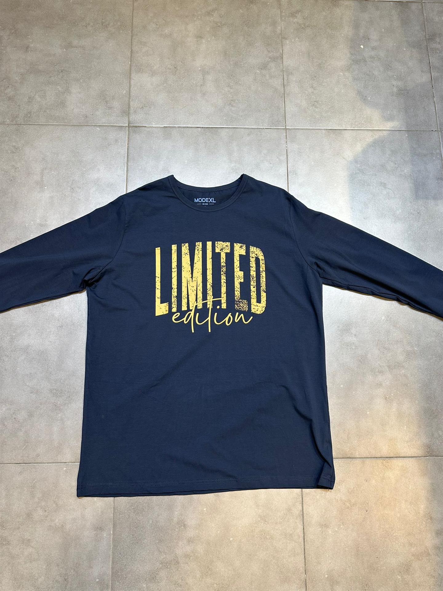 חולצת טריקו ניקי כותנה לייקרה כחול נייבי