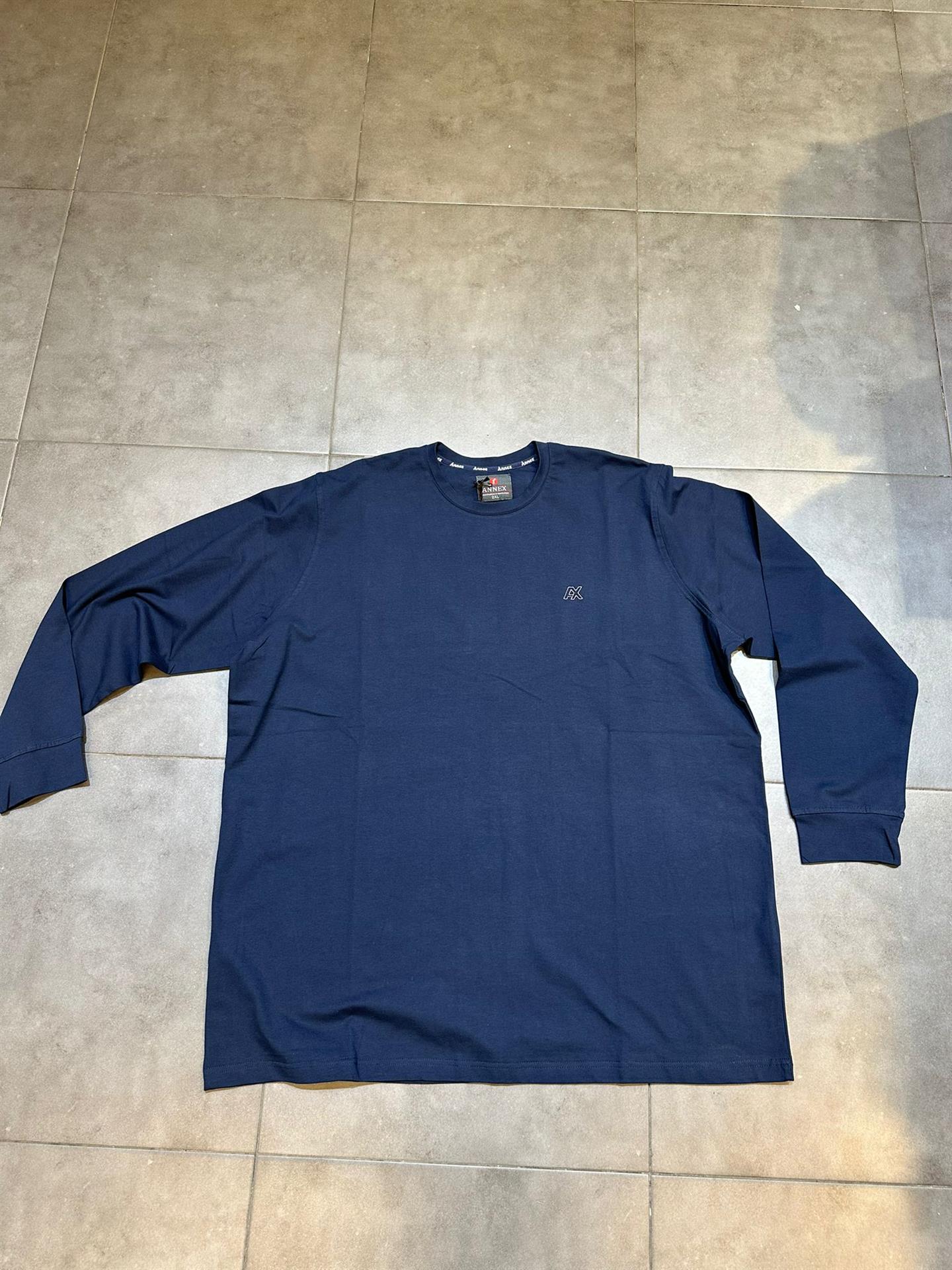 חולצת טריקו ניקי 100 % כותנה חלק בצבע כחול נייבי