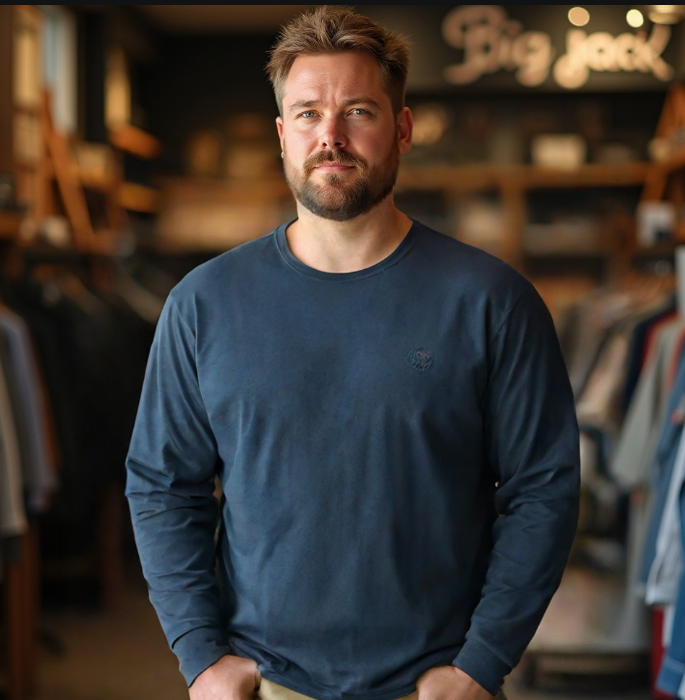 חולצת טריקו ניקי 100 % כותנה כחול נייבי