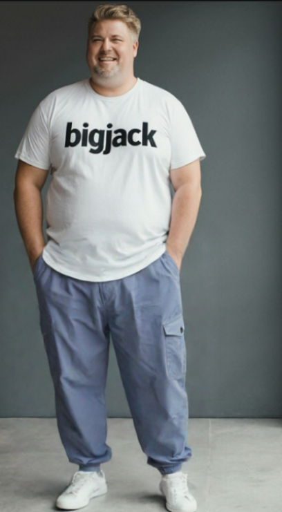 מכנס קרגו /ג'וגר דגמ"ח חצי גומי עם רוכסן בצבע כחול פטרול