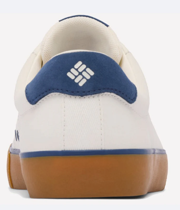 נעלי סניקרס של קולומביה במראה אורבני קלאסי, המשלבות בין עור איכותי לחומרים סינתטיים למראה נקי ואלגנטי  צבע לבן /כחול מידה 43/44/45