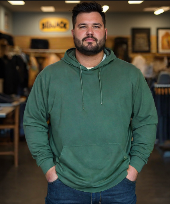 קפוצ'ון דק הודיס בד  מיוחד וואפל צבע ירוק