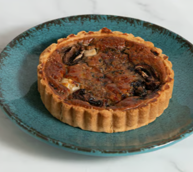 קיש פטריות טבעוני