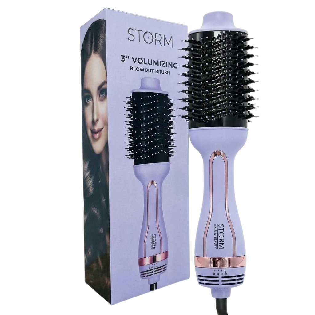 מברשת פן חשמלית 4 פעולות ב1 סטורם STORM – סגול