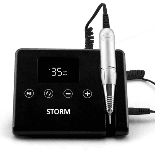 מכונת שיוף מקצועית למניקור ופדיקור קשה STORM צבע שחור