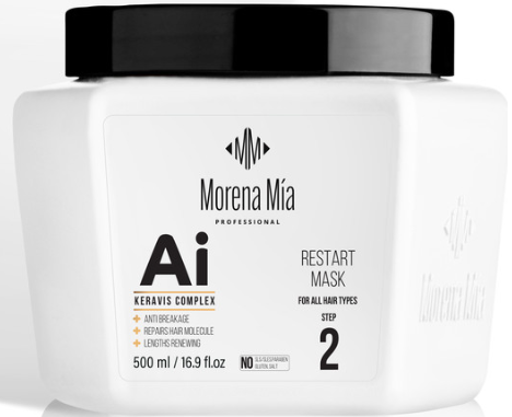 מורנה מיה מסכה מקצועית מסדרת "AI שלב 2" לשיער רגיש ופגום 500 מ"ל