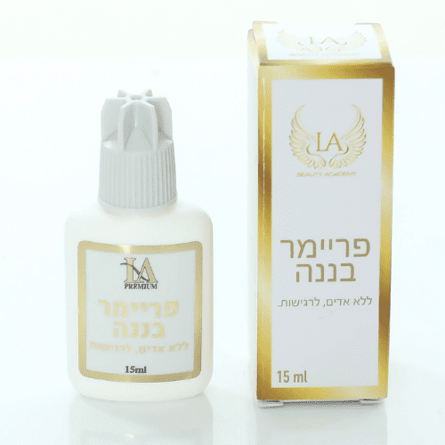 פריימר בננה לשזירת ריסים הדבקה קרה הרמת ריסים וגבות 12 מ”ל