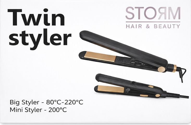 מארז מחליקי שיער TWIN STAYLER STORM