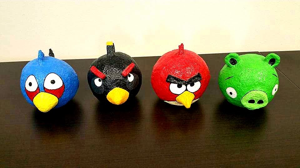 Angry Birds מעיסת נייר