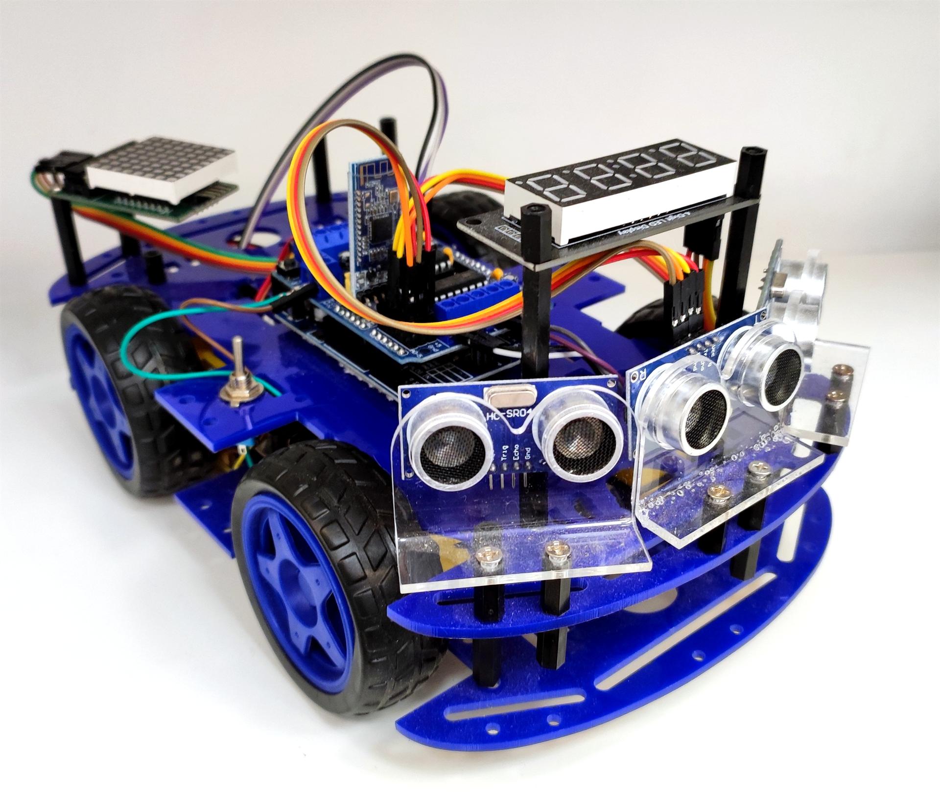 מכונית רובוטית ארדואינו מרובת חיישנים 4 גלגלים